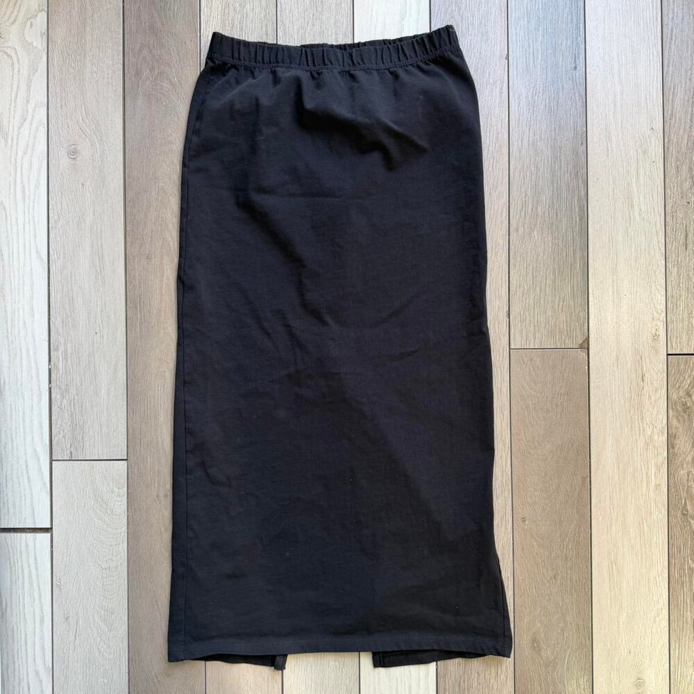 Zara black midi skirt elastic